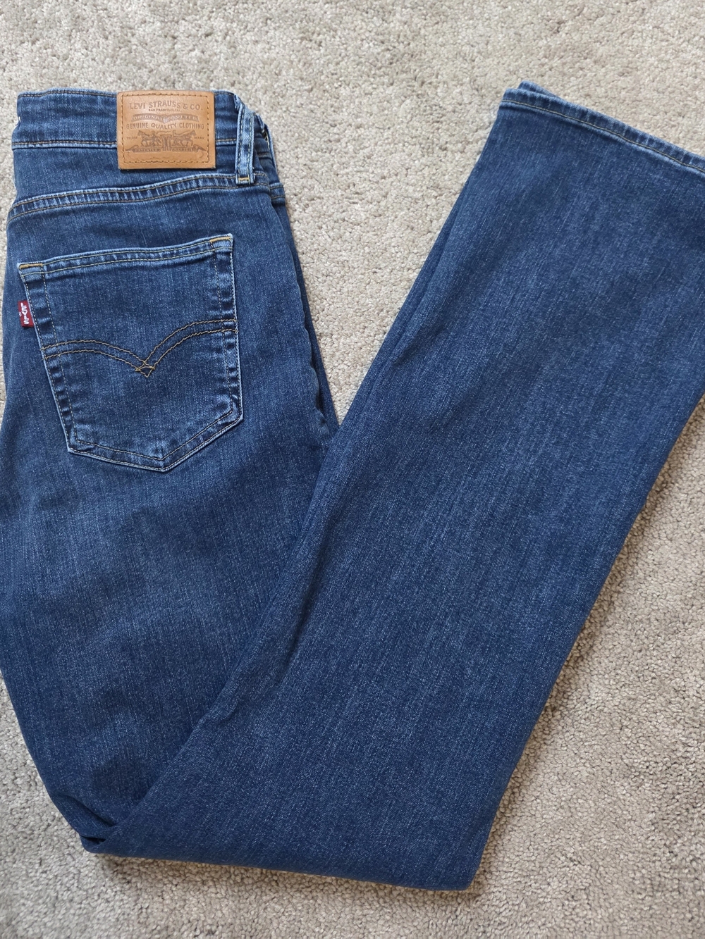 Levi's Premium 725 High Rise Bootcut Jeans (Size 31x32) Size-12 - Picture 2 of 16